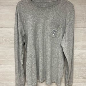 Vineyard Vines Heather Gray Long Sleeve Shirt
